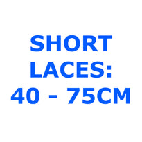 Short Laces: 45-75cm