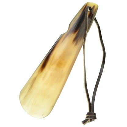 Dasco 7", 18cm long - Flat Handcrafted Real Horn Shoe Horn