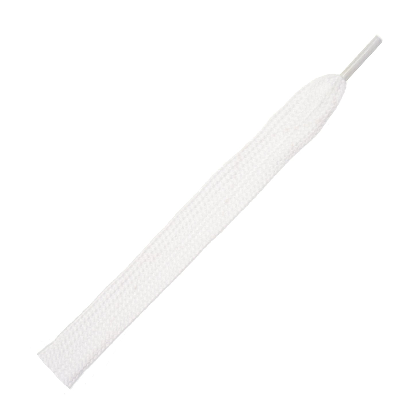 114cm Crazy Flat Shoe Laces 22mm - White