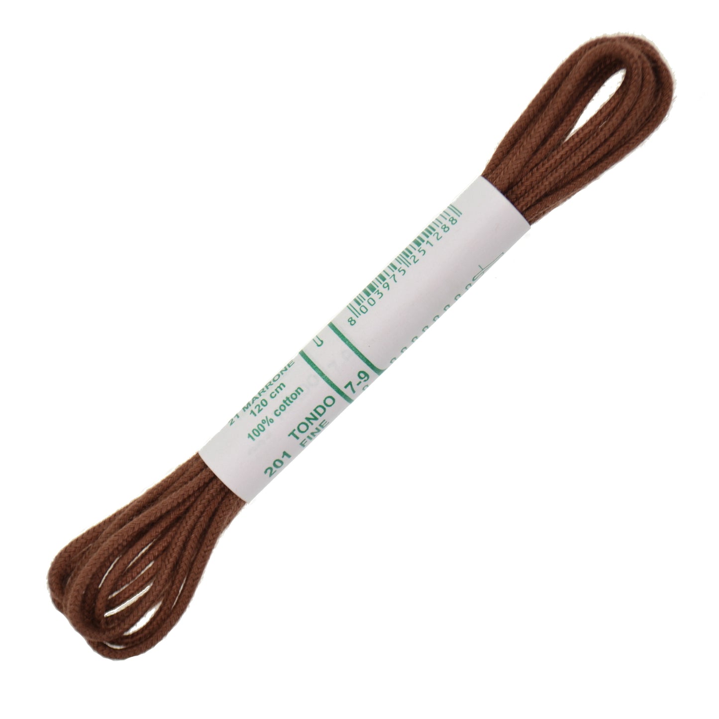 120cm Premium Round Shoe Laces - Light Brown / Dark Tan 2mm