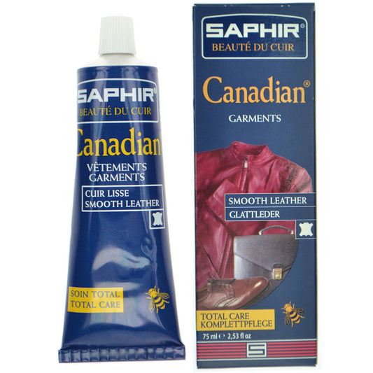 Saphir Canadian Leather Restorative Cream - for all smooth leathers - 75ml