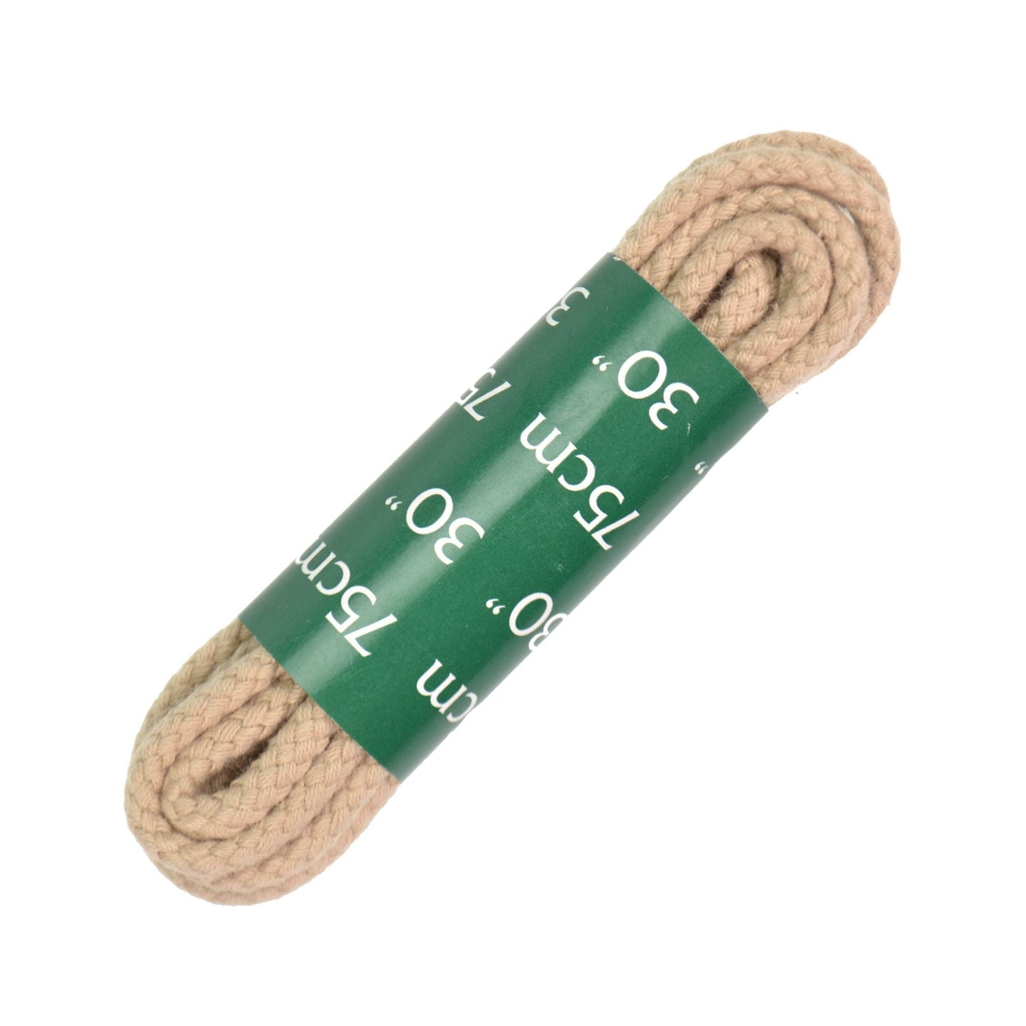 75cm Thick Cord Shoe Laces - Beige 4mm