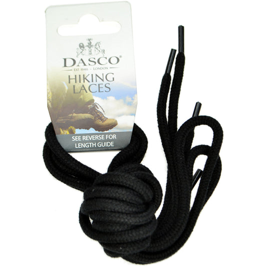 140cm Dasco Cord Hiking and Walking Boot Shoe Laces - Black