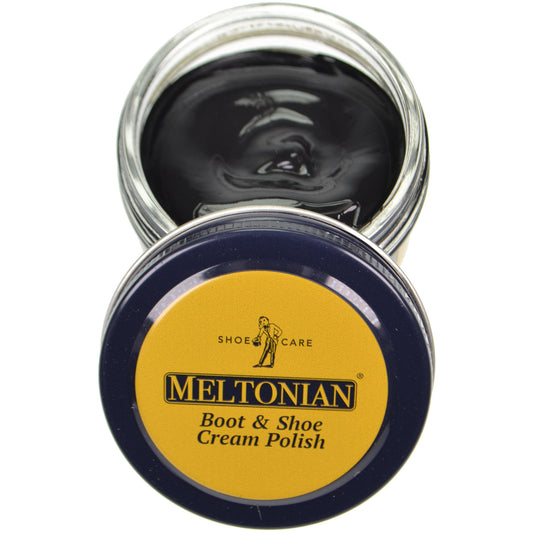 Meltonian Boot & Shoe Cream Polish - Black