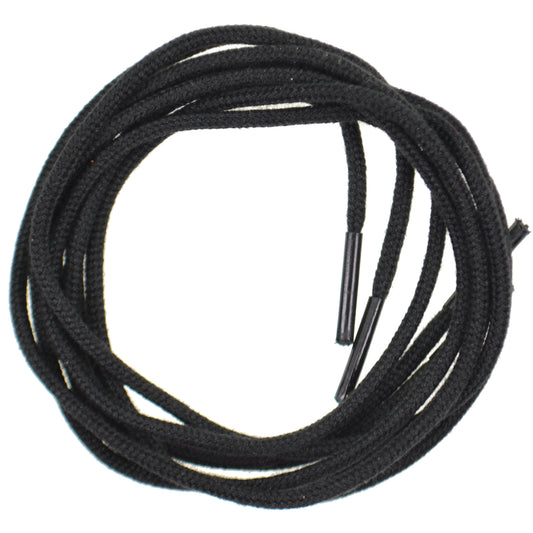 100cm Round Shoe Laces - Black 2mm