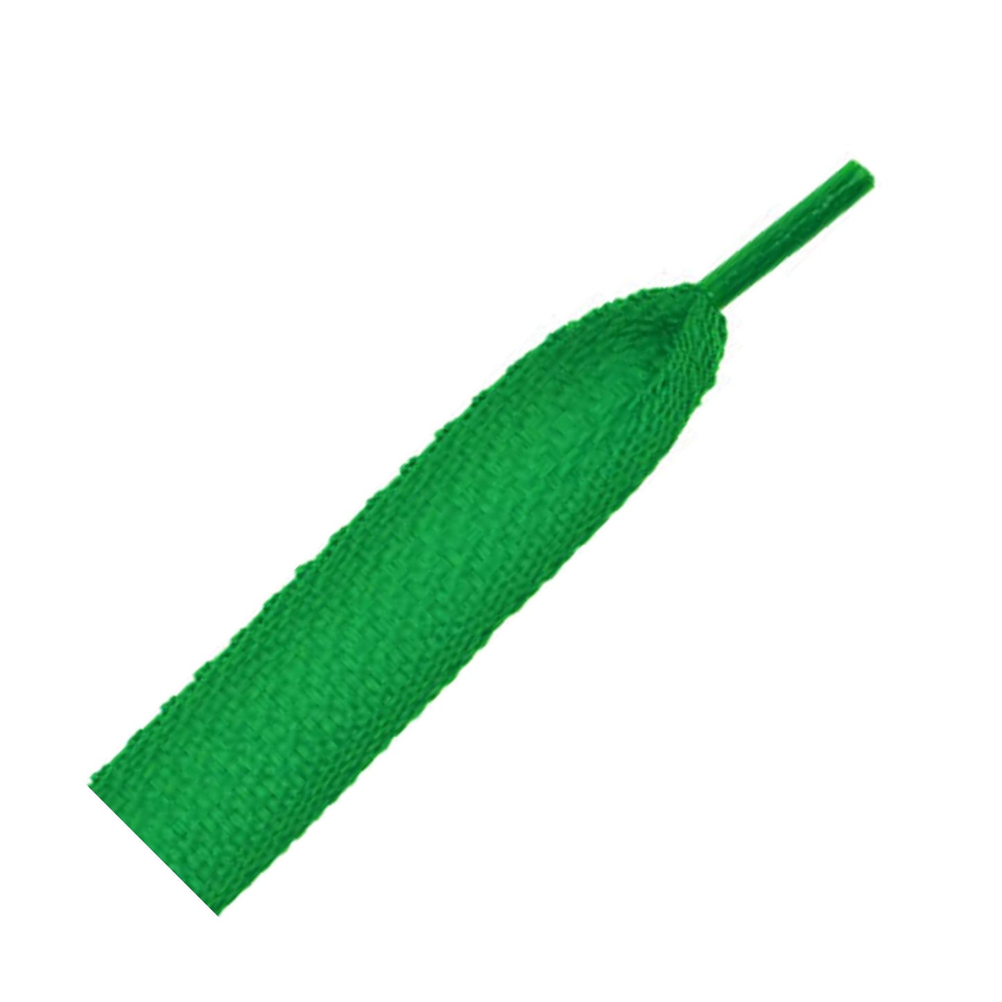 114cm Supreme Flat Shoe Laces 18mm - Emerald green