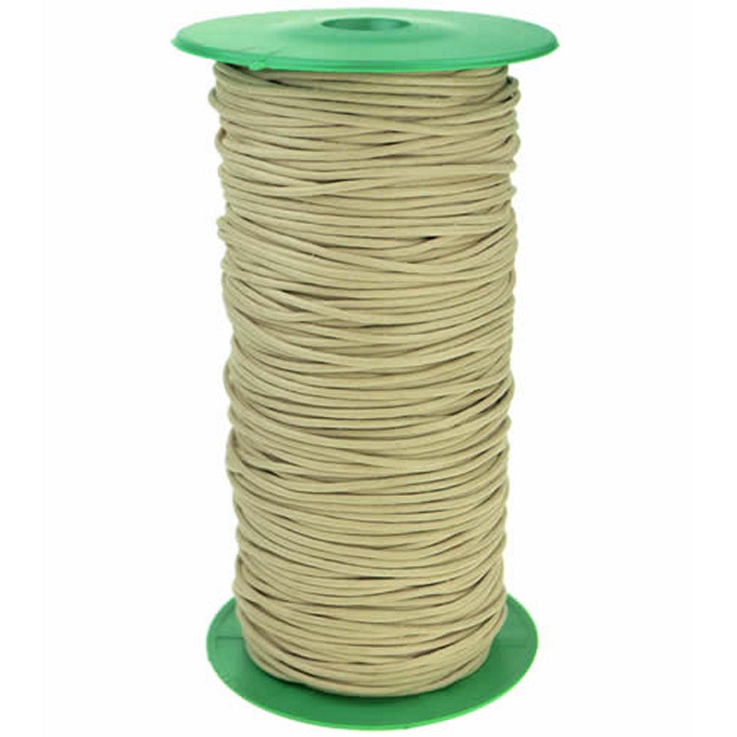 Round Wax Cotton Shoe Laces - Beige (per metre)