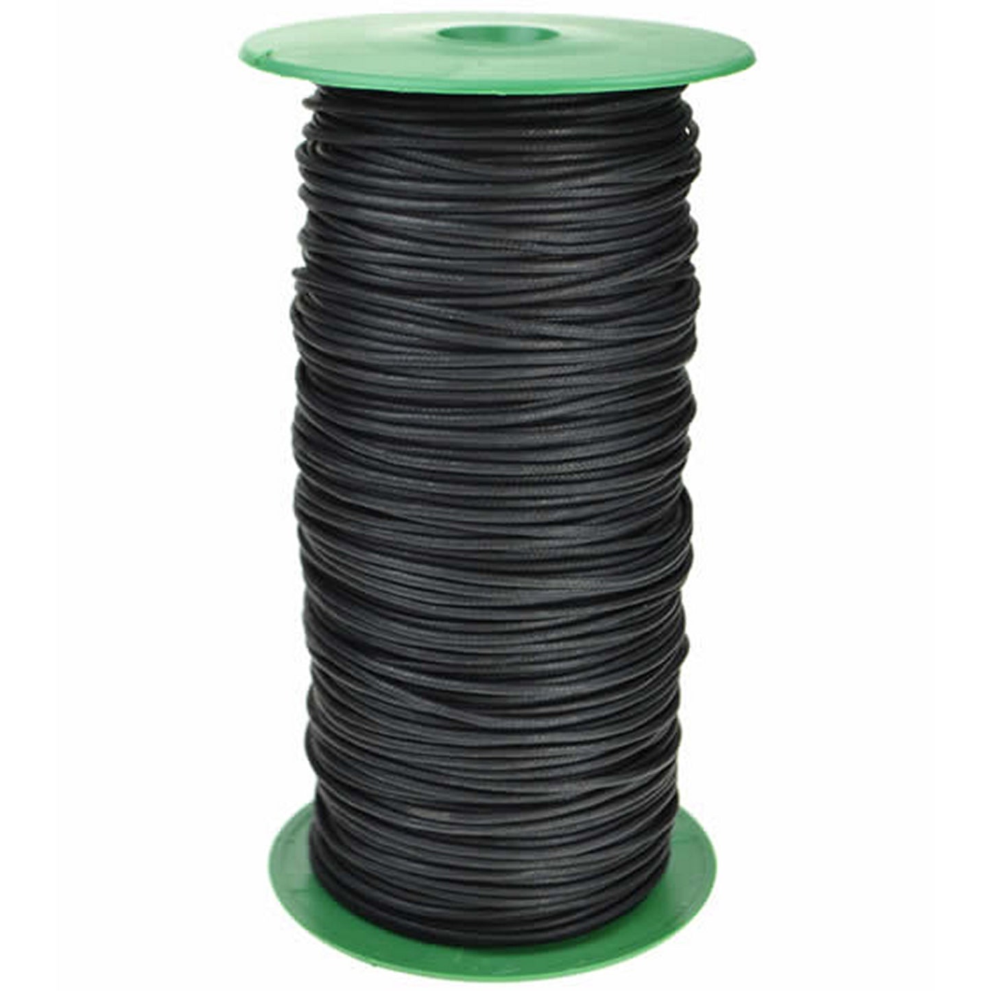 Round Wax Cotton Shoe Laces - Black (per metre)