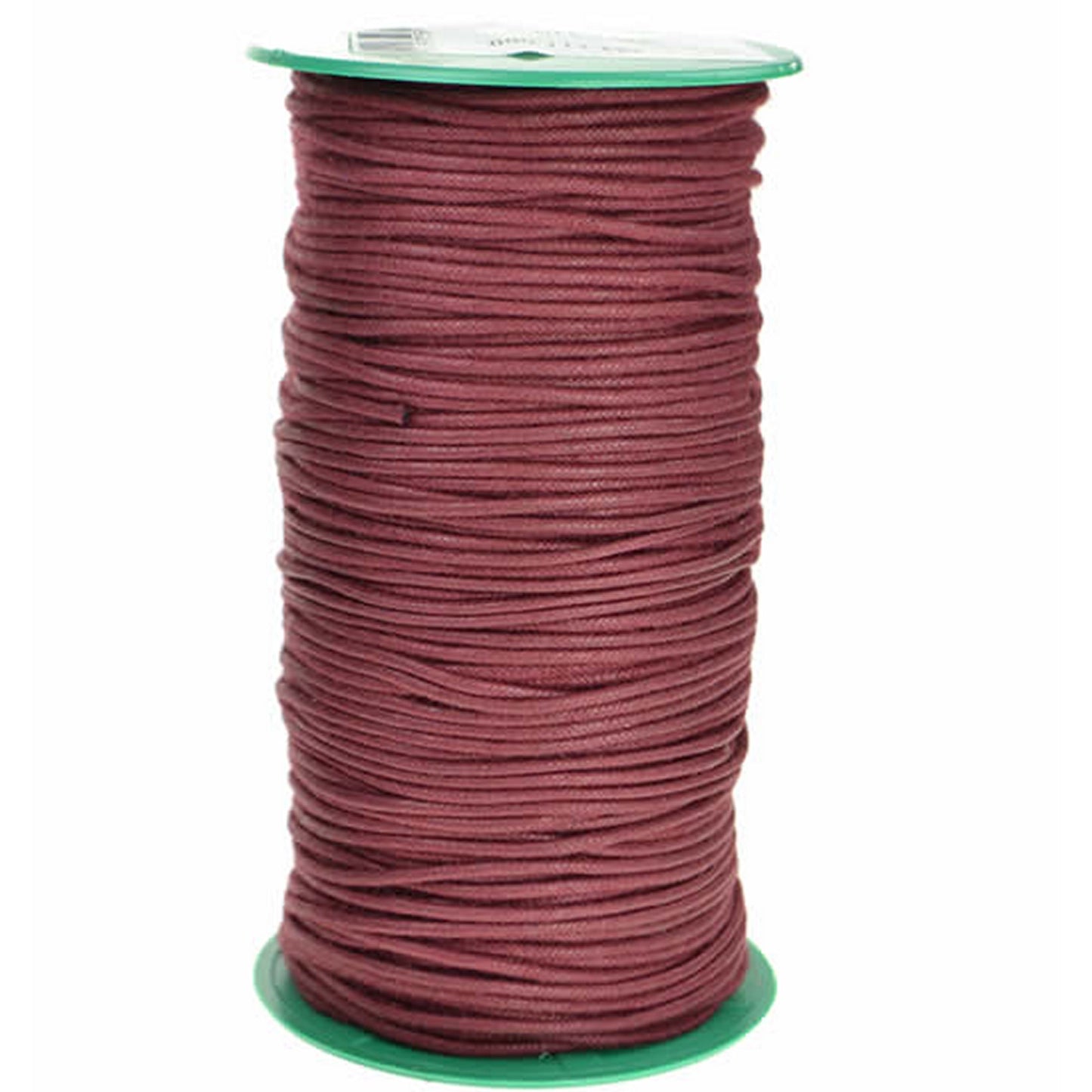 Round Wax Cotton Shoe Laces - Bordeaux (per metre)