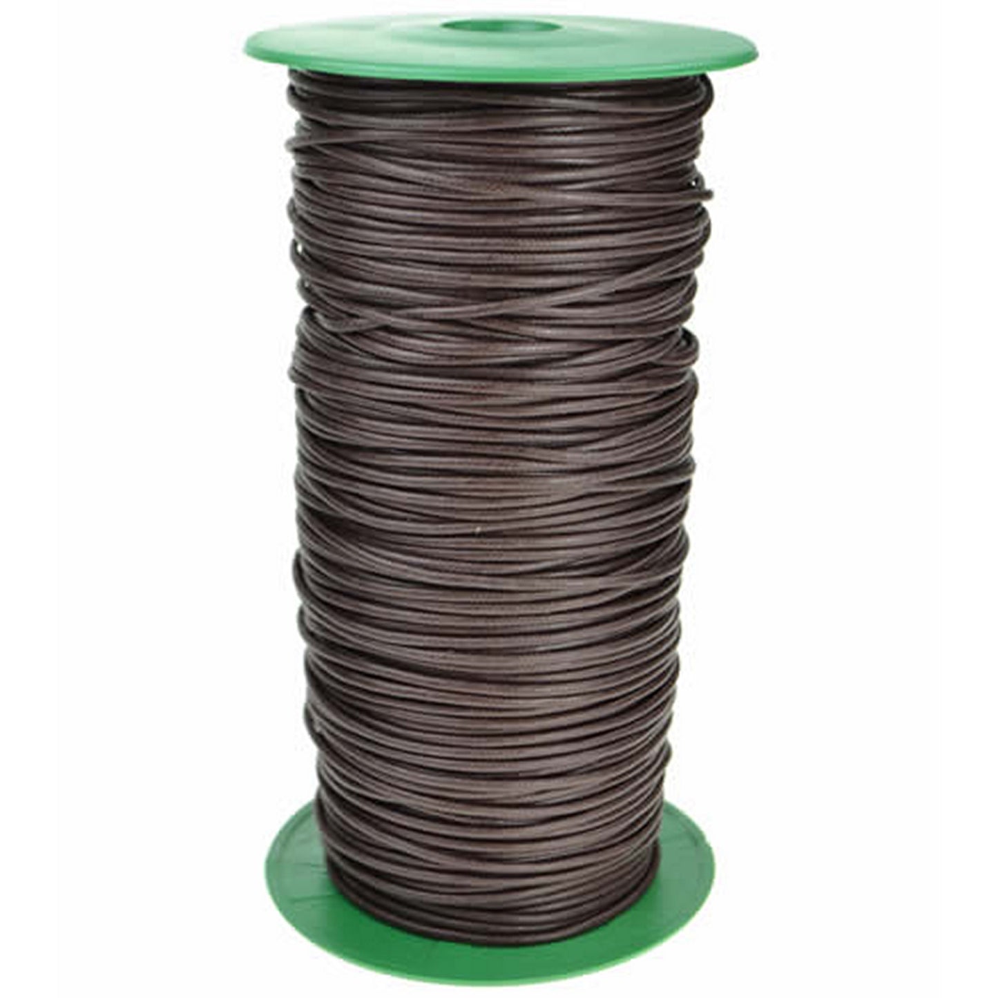 Round Wax Cotton Shoe Laces - Dark Brown (per metre)