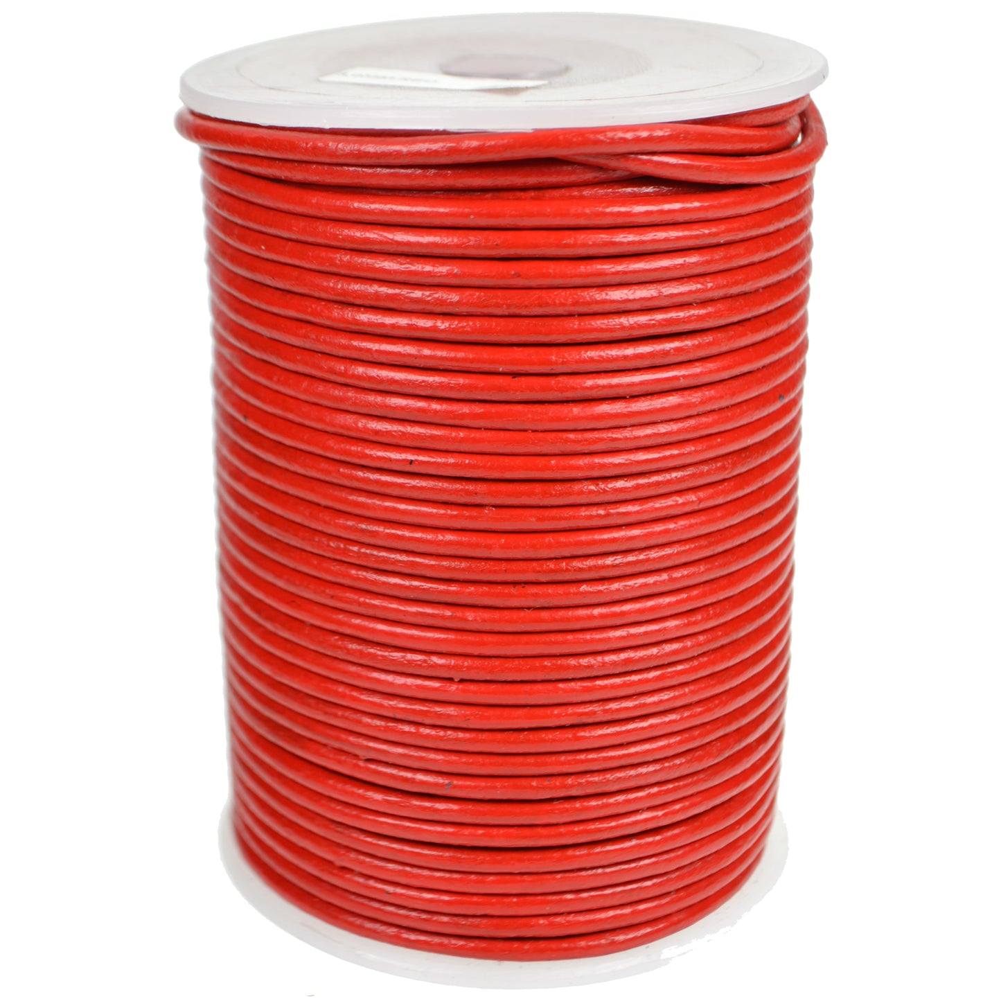 Round Leather Shoe Laces - Red 3mm