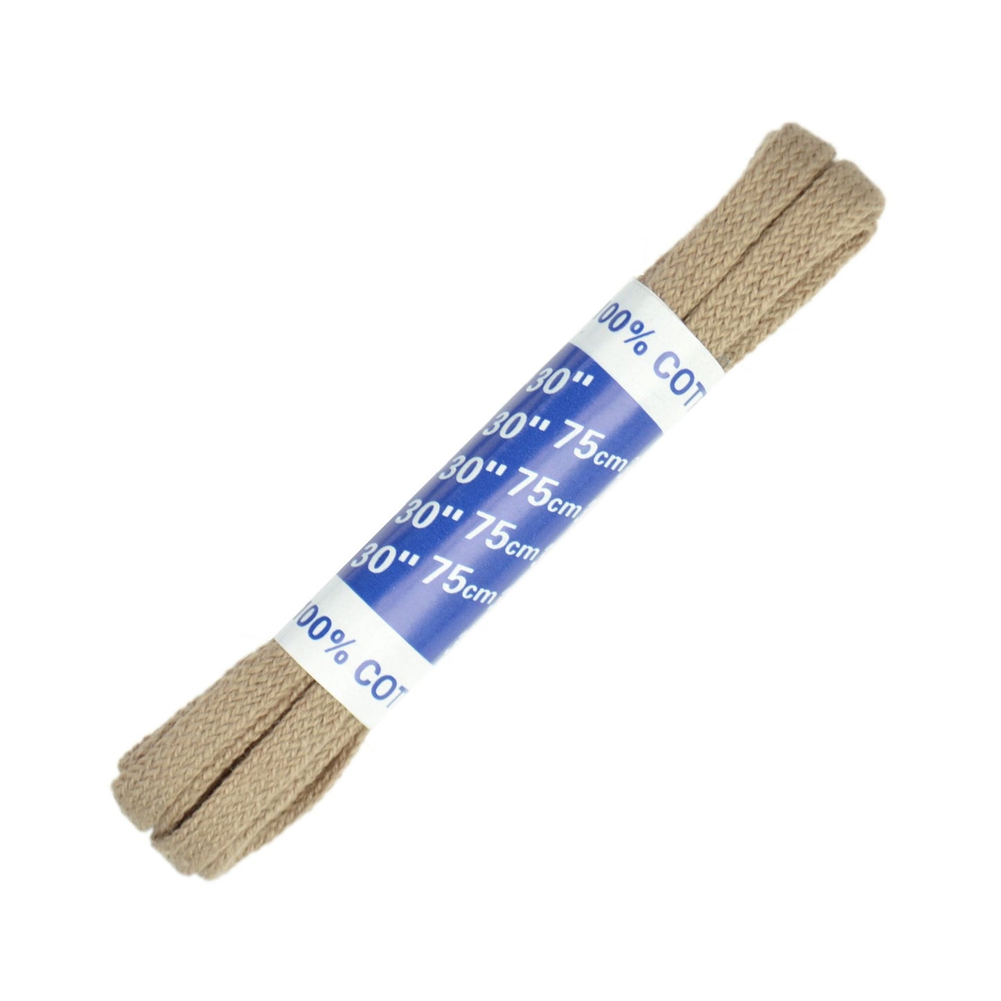 75cm Flat Shoe Laces - Beige 5mm