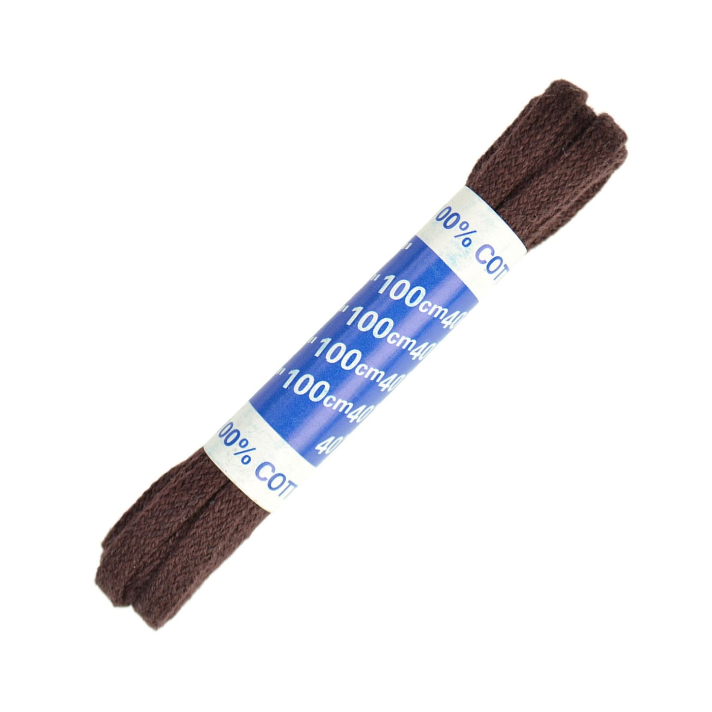 100cm Flat Shoe Laces - Brown 5mm