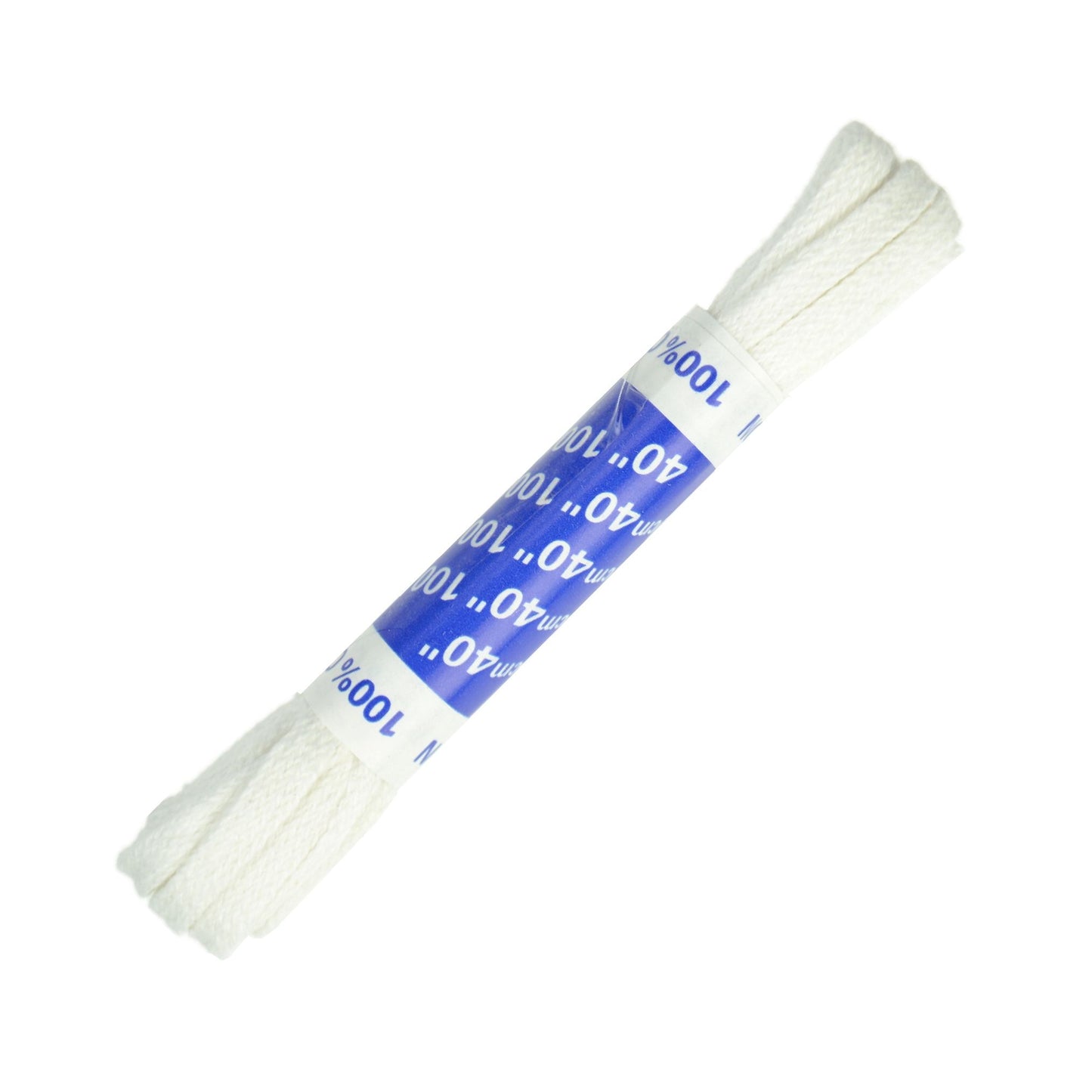 100cm Flat Shoe Laces - White 5mm