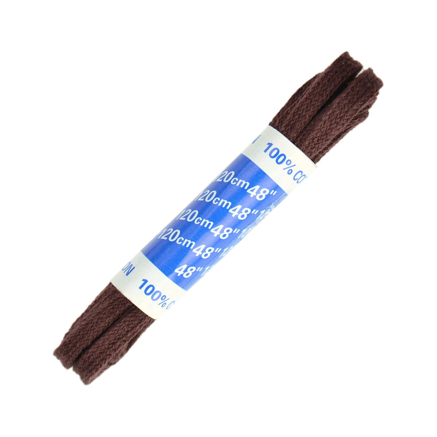 120cm Flat Shoe Laces - Brown 5mm