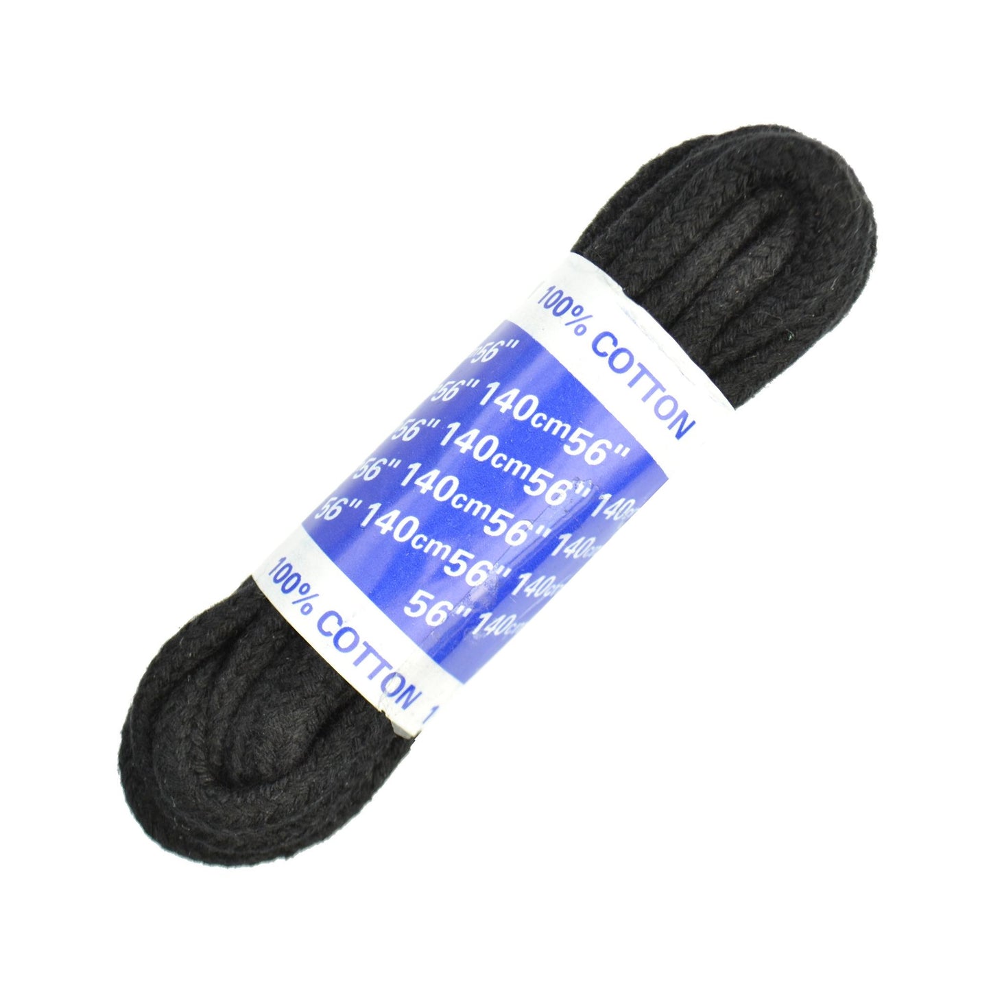 140cm Cord Shoe Laces - Black - Cotton