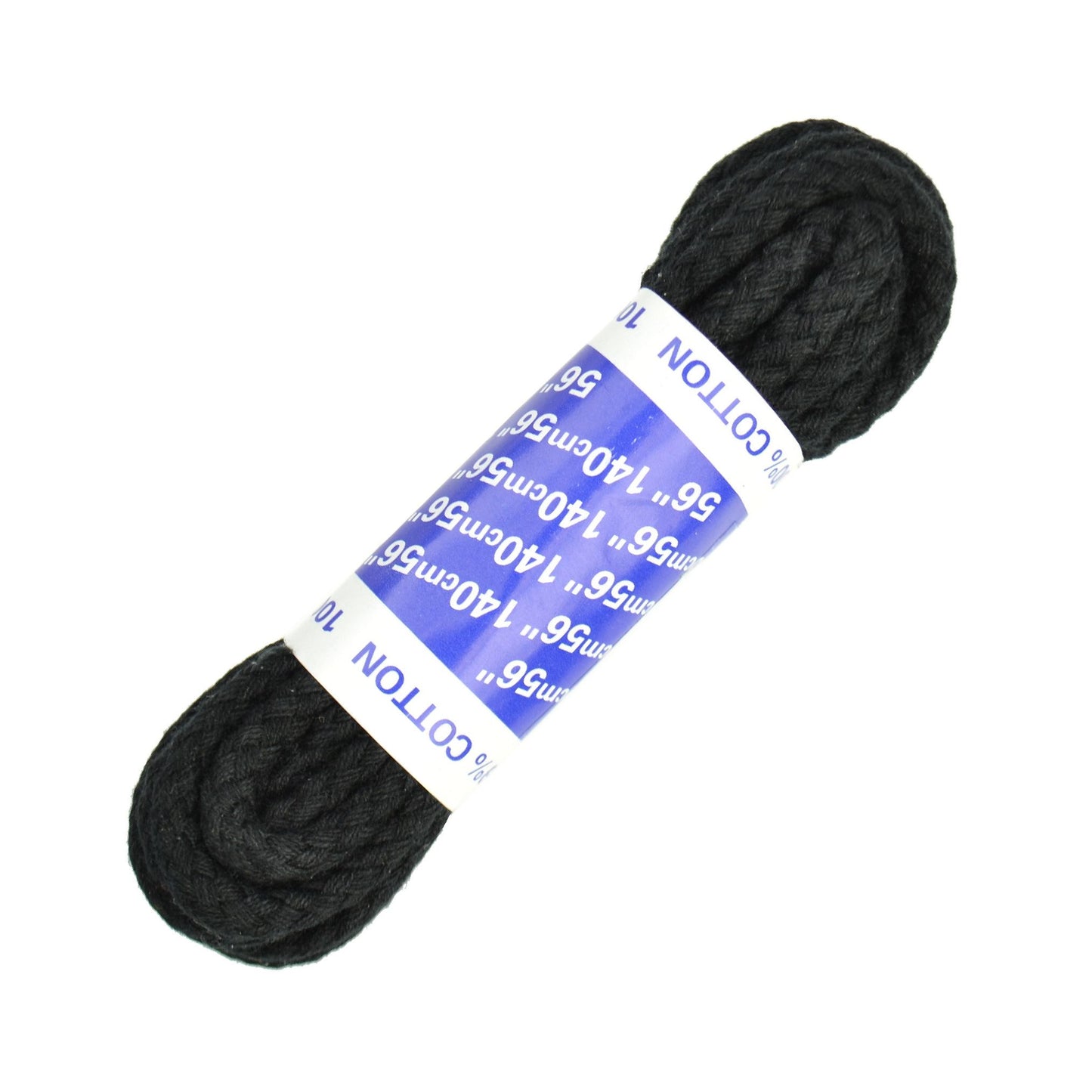 140cm Chunky Cord Shoe Laces - Black 5mm