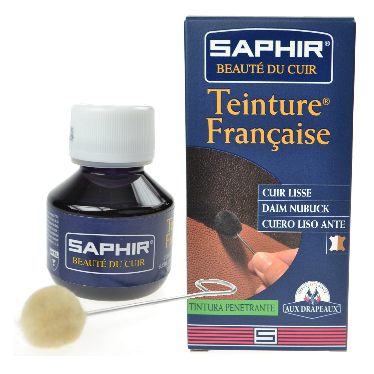Saphir Leather Dye - Teinture Francaise - 50ml - Saphir