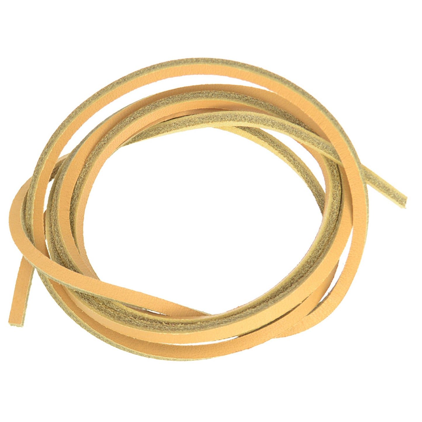 120cm Leather Shoe Laces - Natural