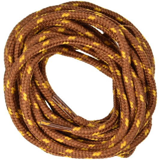 150cm Walking Boot Shoe Laces - Tan with Yellow Fleck