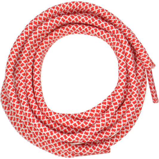 120cm Red-White Honeycomb rope Shoe Laces