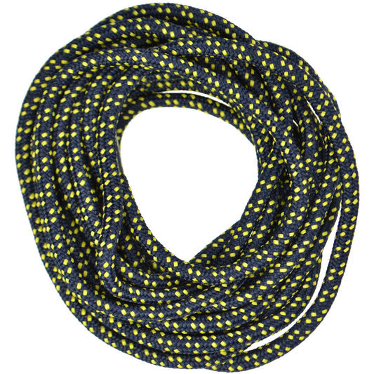 150cm Walking Boot Shoe Laces - Navy Blue with Yellow Fleck