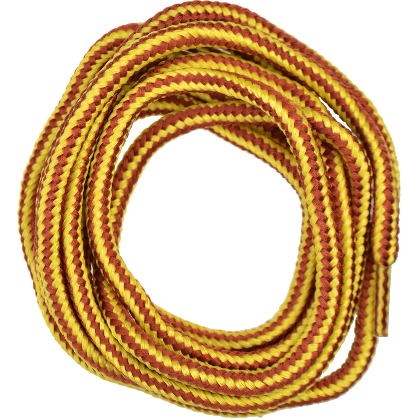 100cm 'Kicker Style' Shoe Laces - Yellow & teak