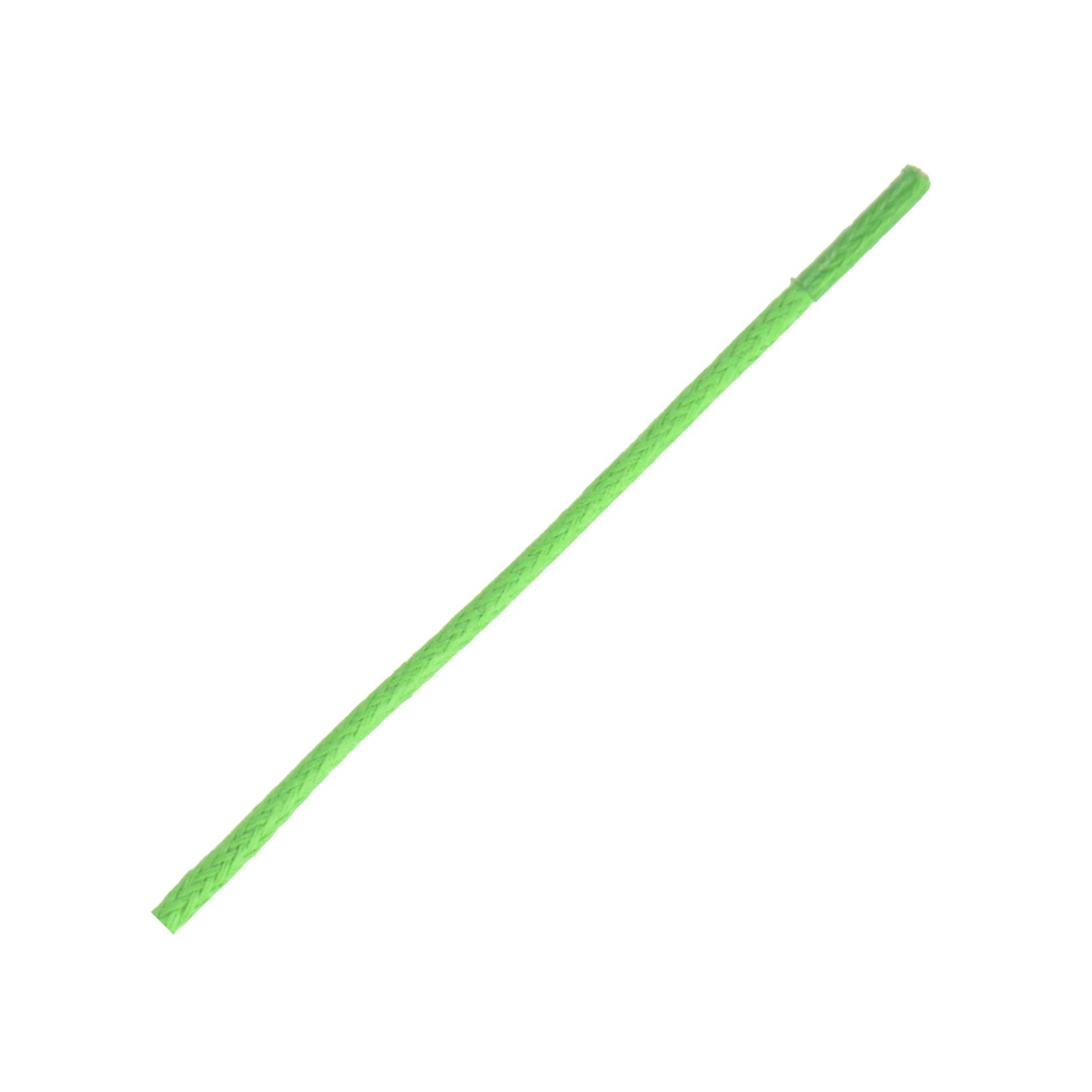 60cm Wax Round Shoe Laces - Lime Green 2mm