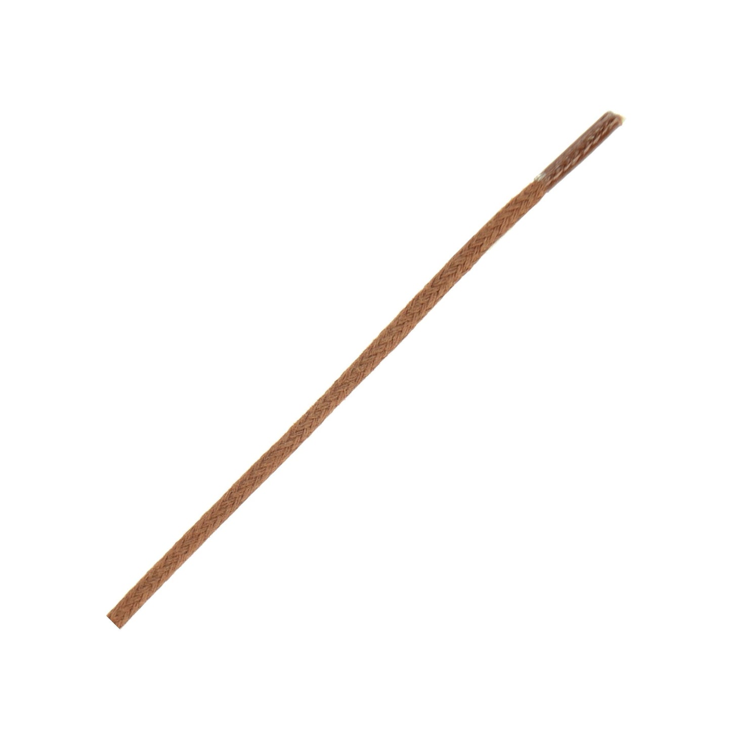 75cm Thin Wax Round Shoe Laces - Tan 2mm