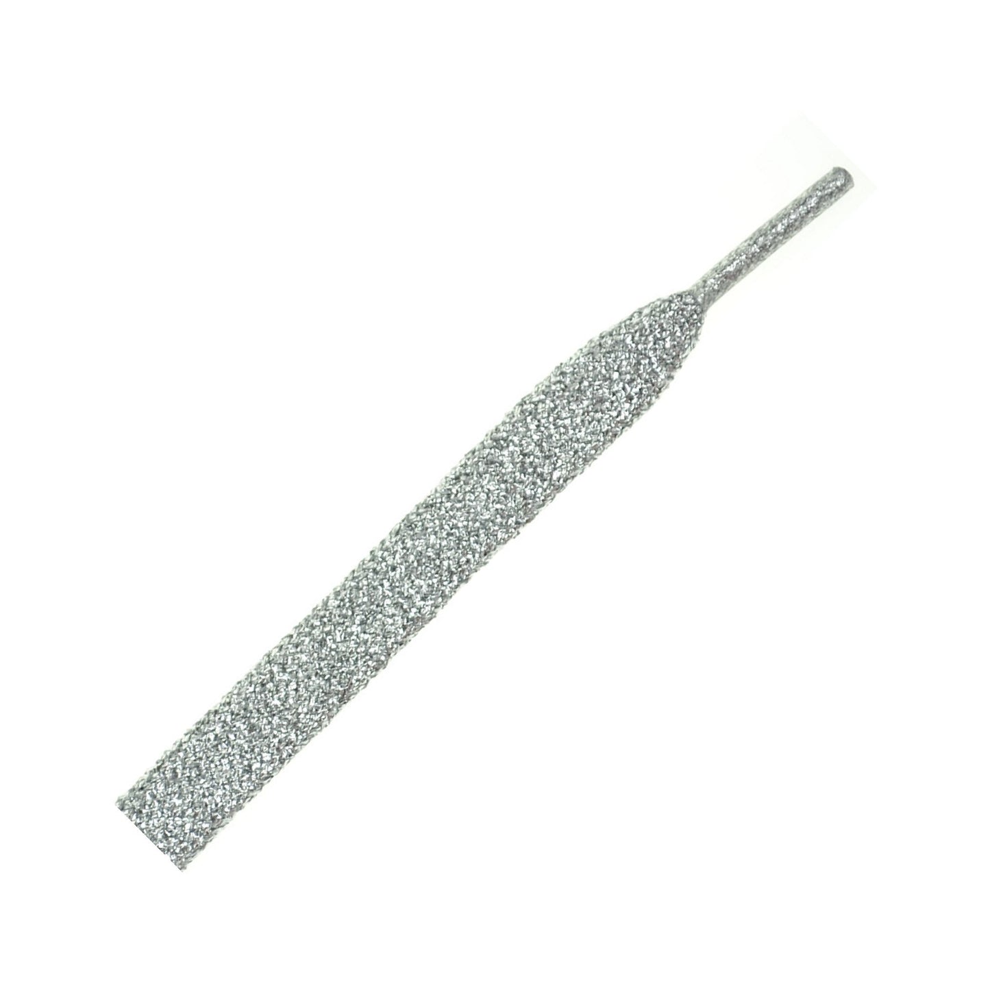 120cm Fashion Shoe Laces - Silver Sparkly