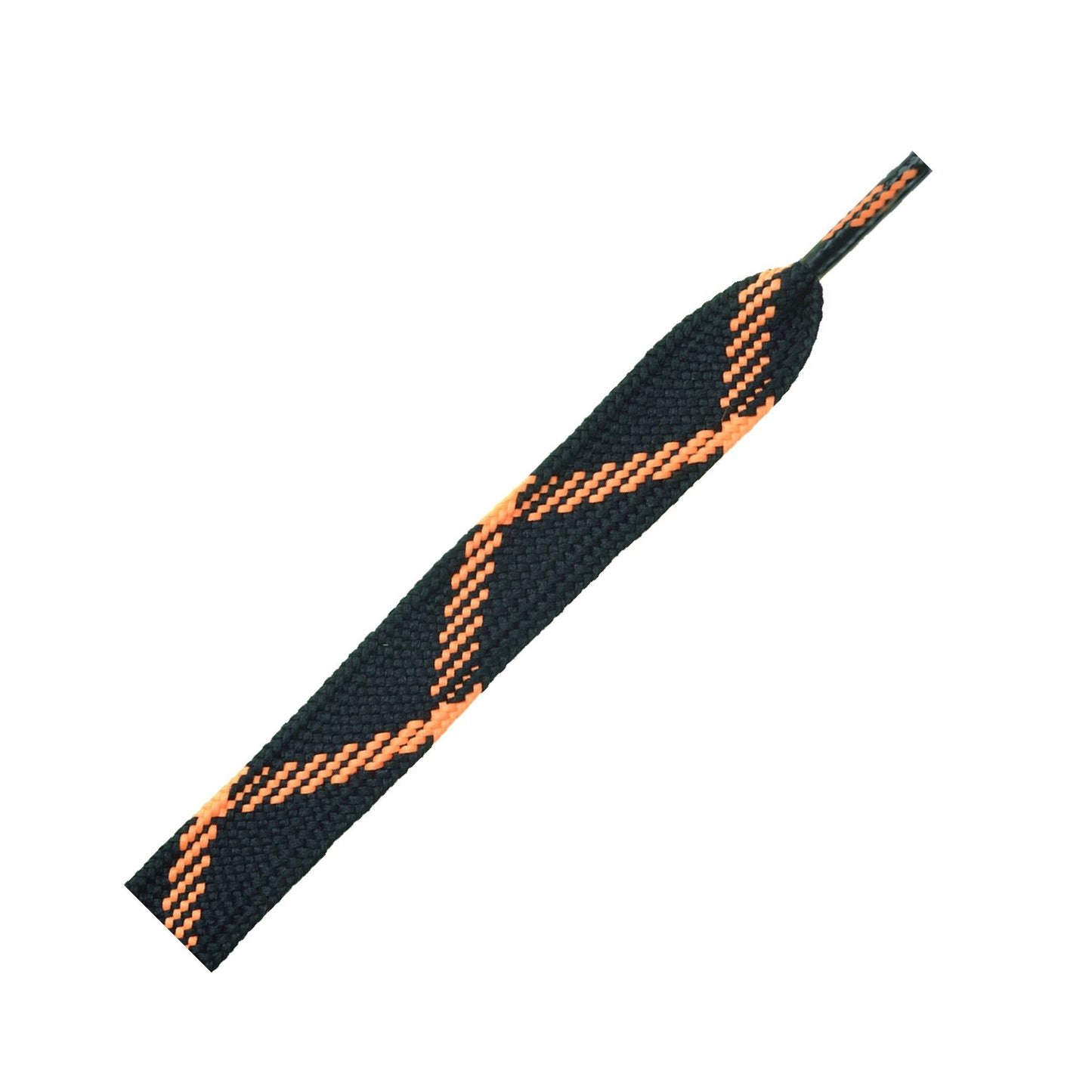 114cm Crazy Skate Shoe Laces - Black and Orange