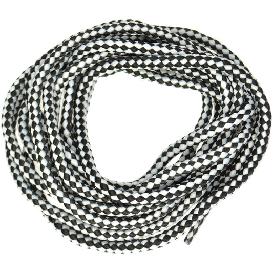 150cm Black & white diamond banded walking boot Laces