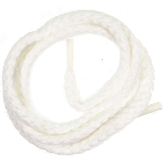 75cm Heavy Cord Shoe Laces - White - 7mm