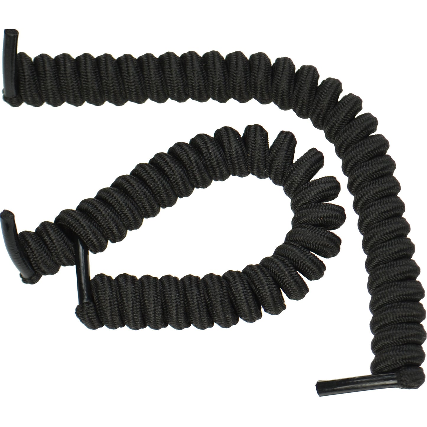 Vizi Coil Elastic No Tie Shoe Laces - Black