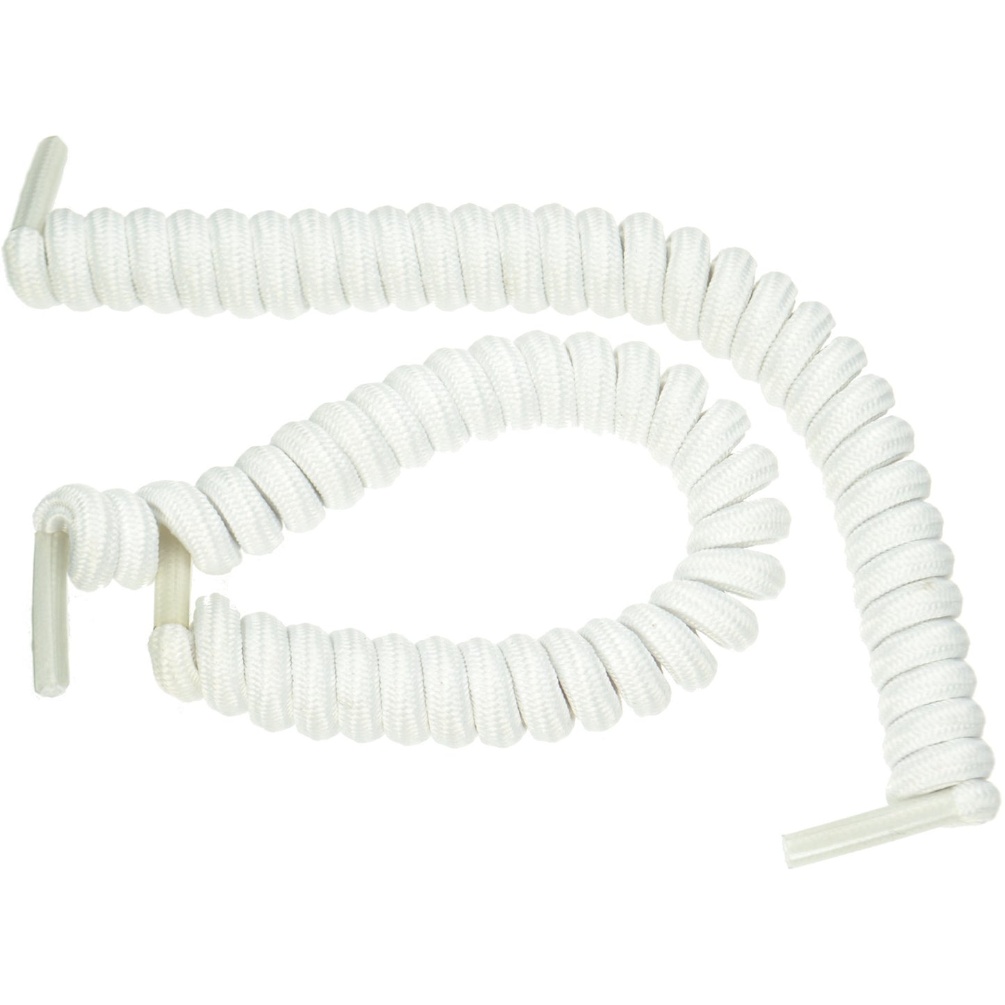 Vizi Coil Elastic No Tie Shoe Laces - White