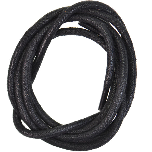 150cm Worksite Wax Heavy Duty Shoe Laces - Black