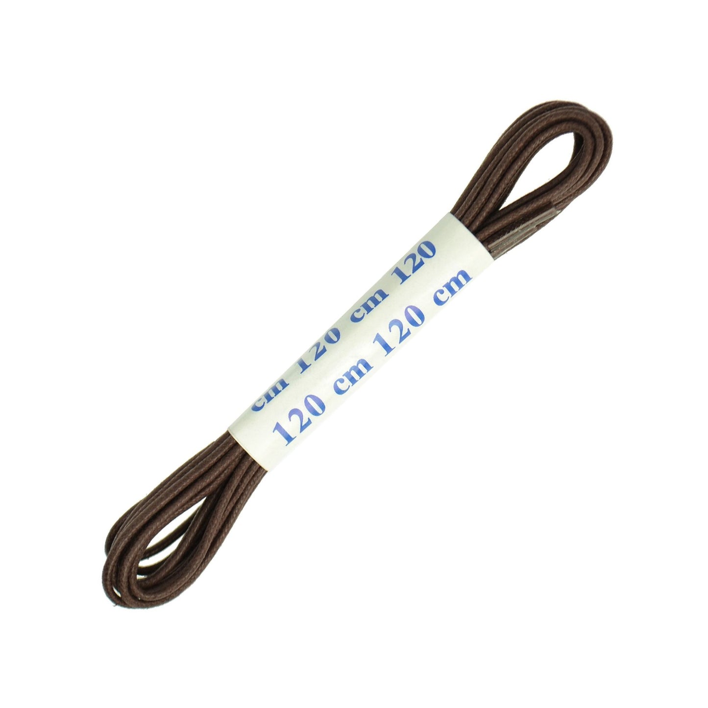 120cm Premium Wax Round Shoe Laces - Brown 2mm