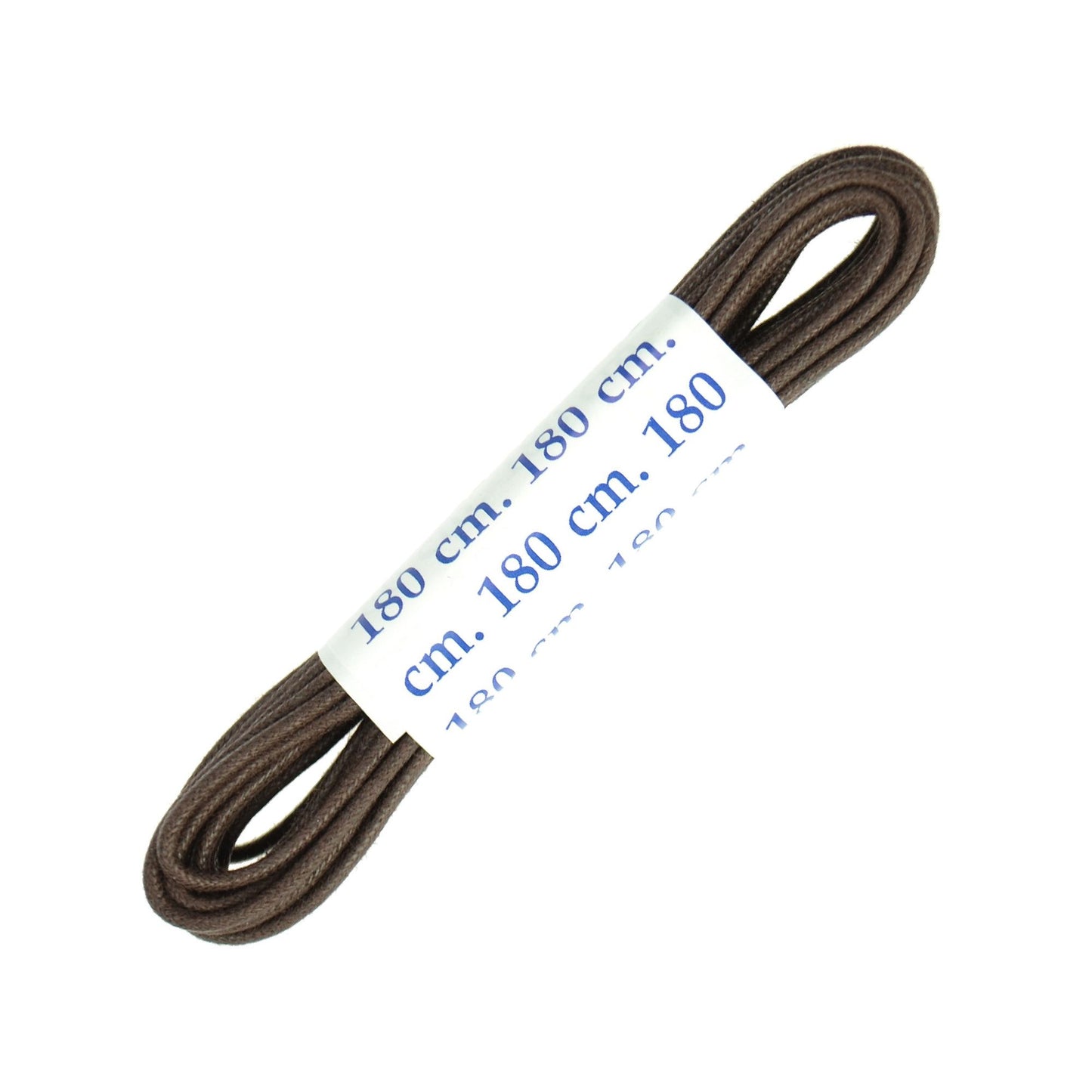 180cm Premium Wax Round Shoe Laces - Brown 2mm