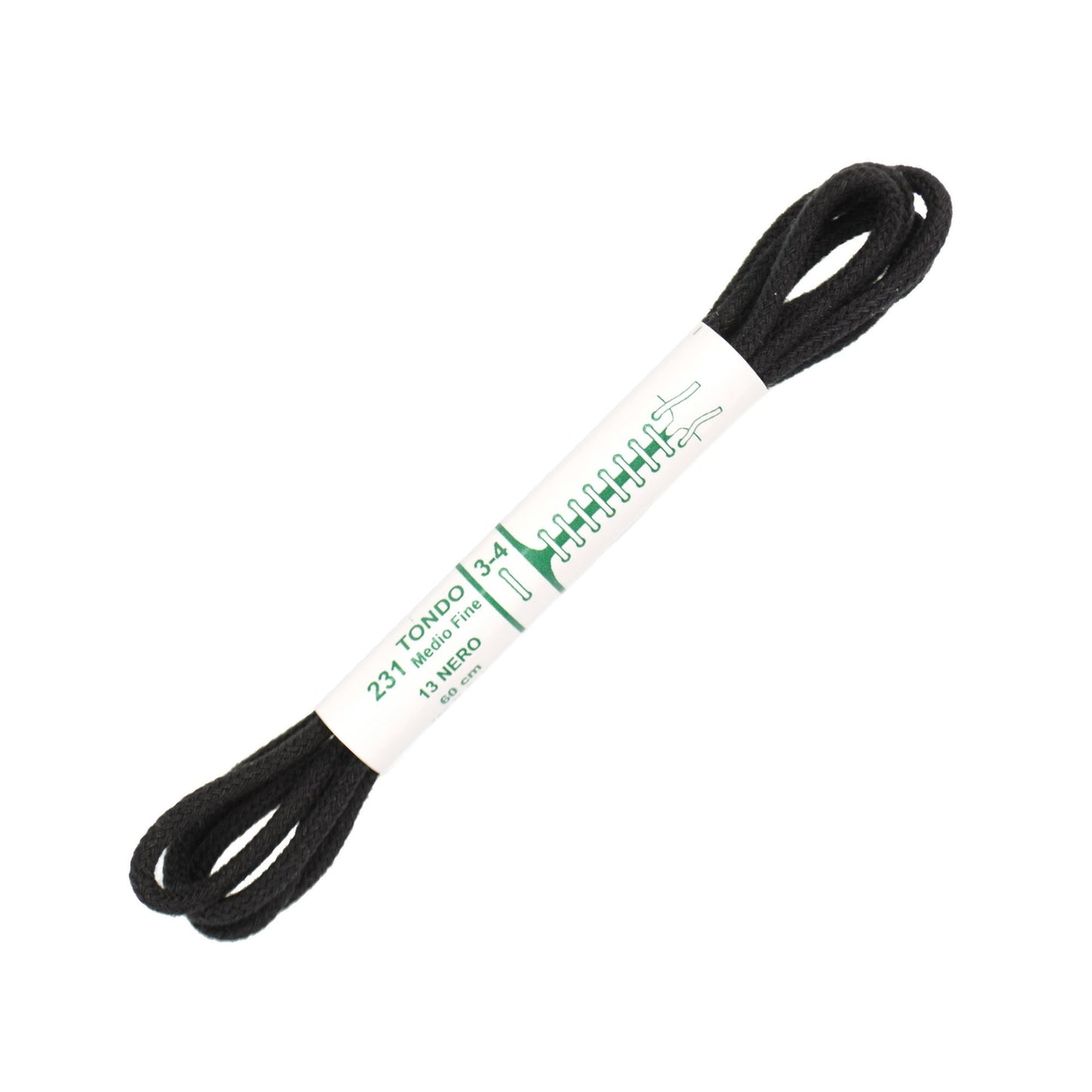 60cm Premium Round Shoe Laces - Black 2.5mm