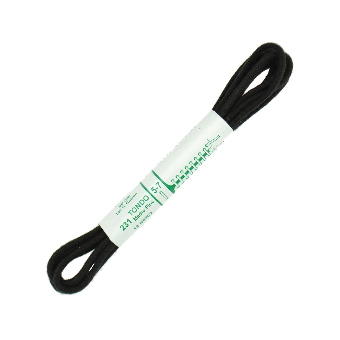 90cm Premium Round Shoe Laces - Black 2.5mm