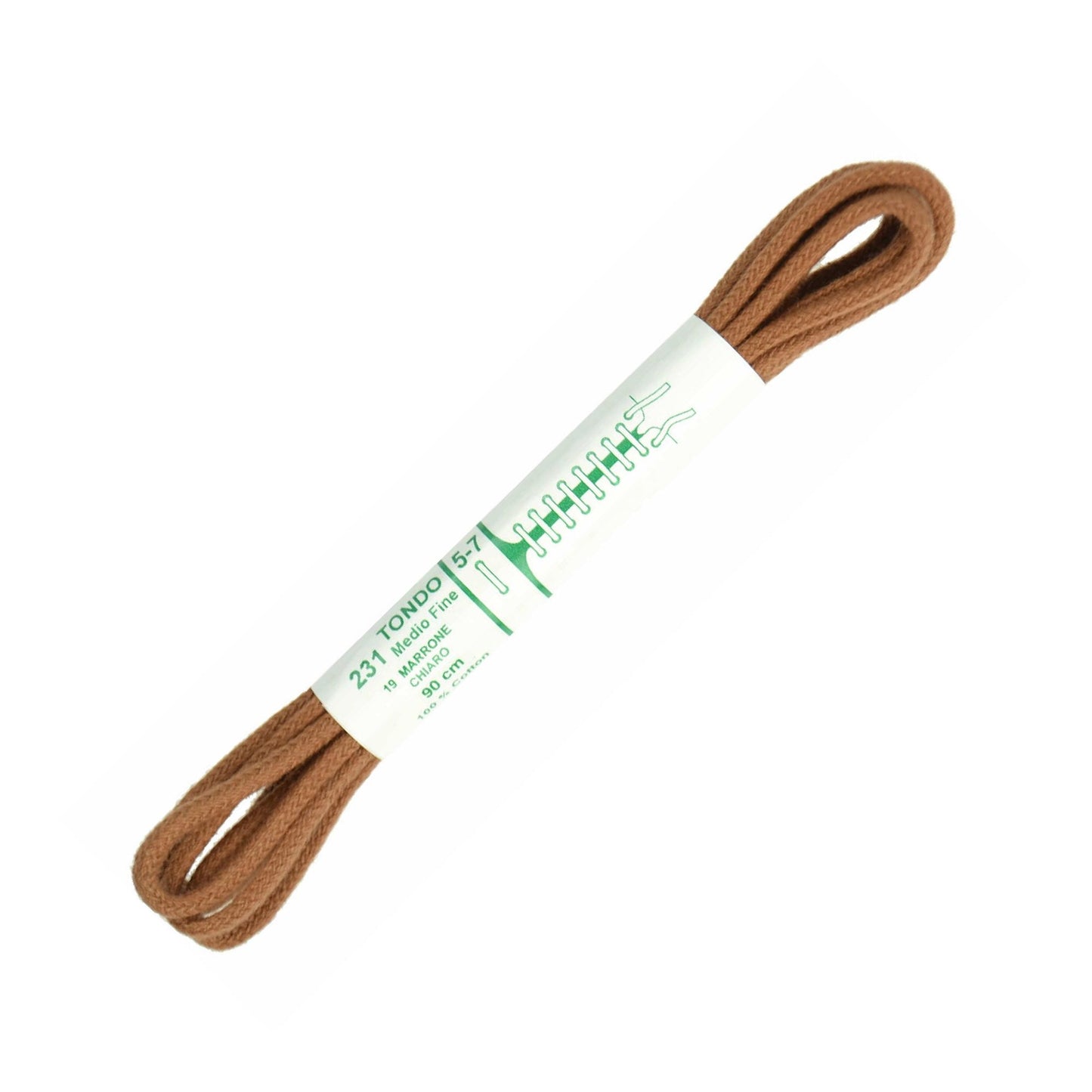 90cm Premium Round Shoe Laces - Tan 2.5mm