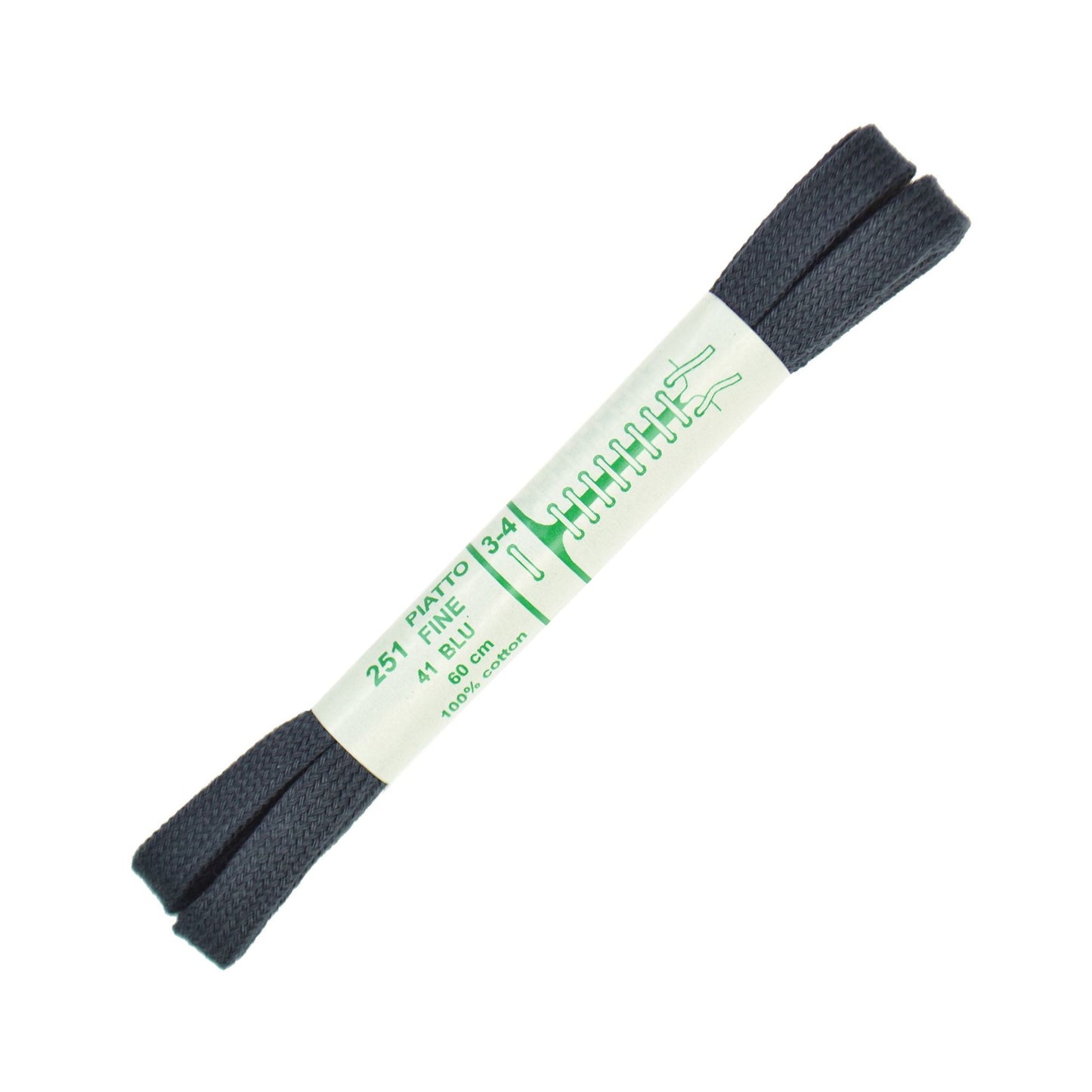 60cm Premium Flat Shoe Laces - Navy Blue 6mm