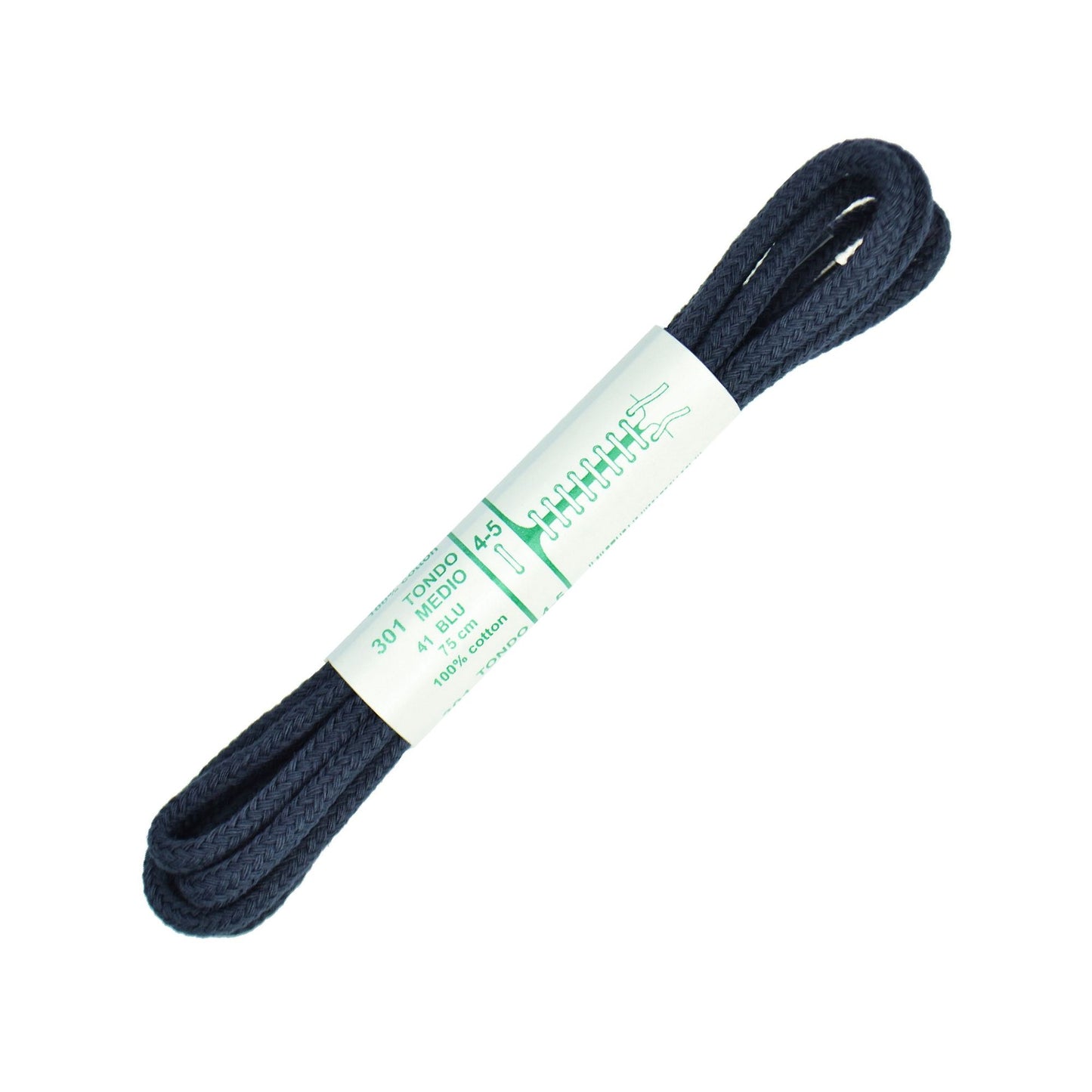 75cm Premium Cord Shoe Laces - Navy Blue 4mm