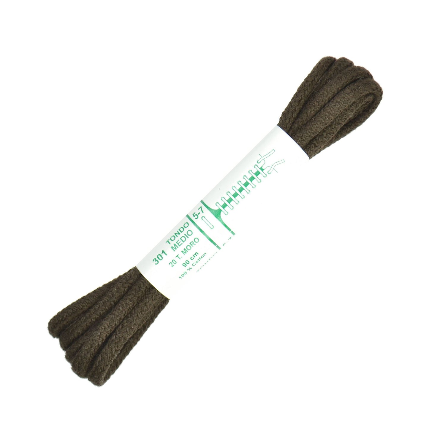 90cm Premium Cord Shoe Laces - Dark Brown 4mm