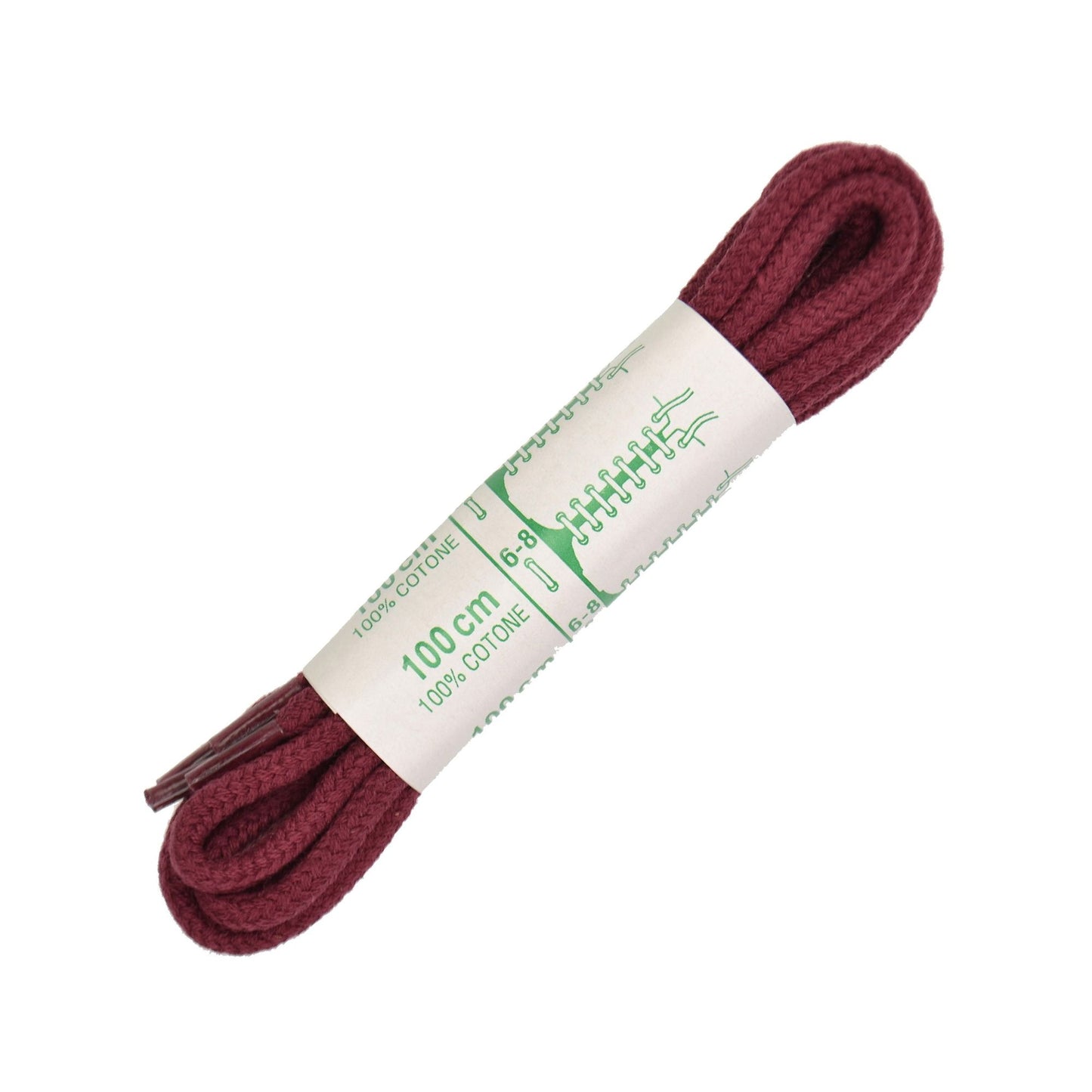 100cm Premium Cord Shoe Laces - Bordeaux 4mm