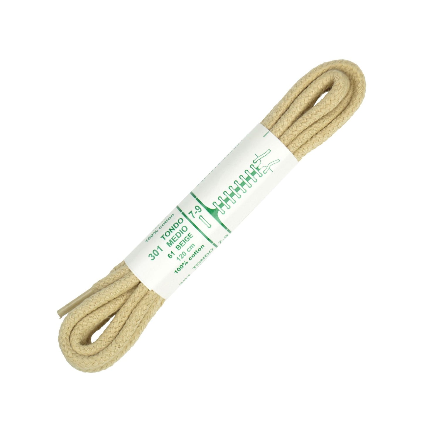 120cm Premium Cord Shoe Laces - Beige 4mm