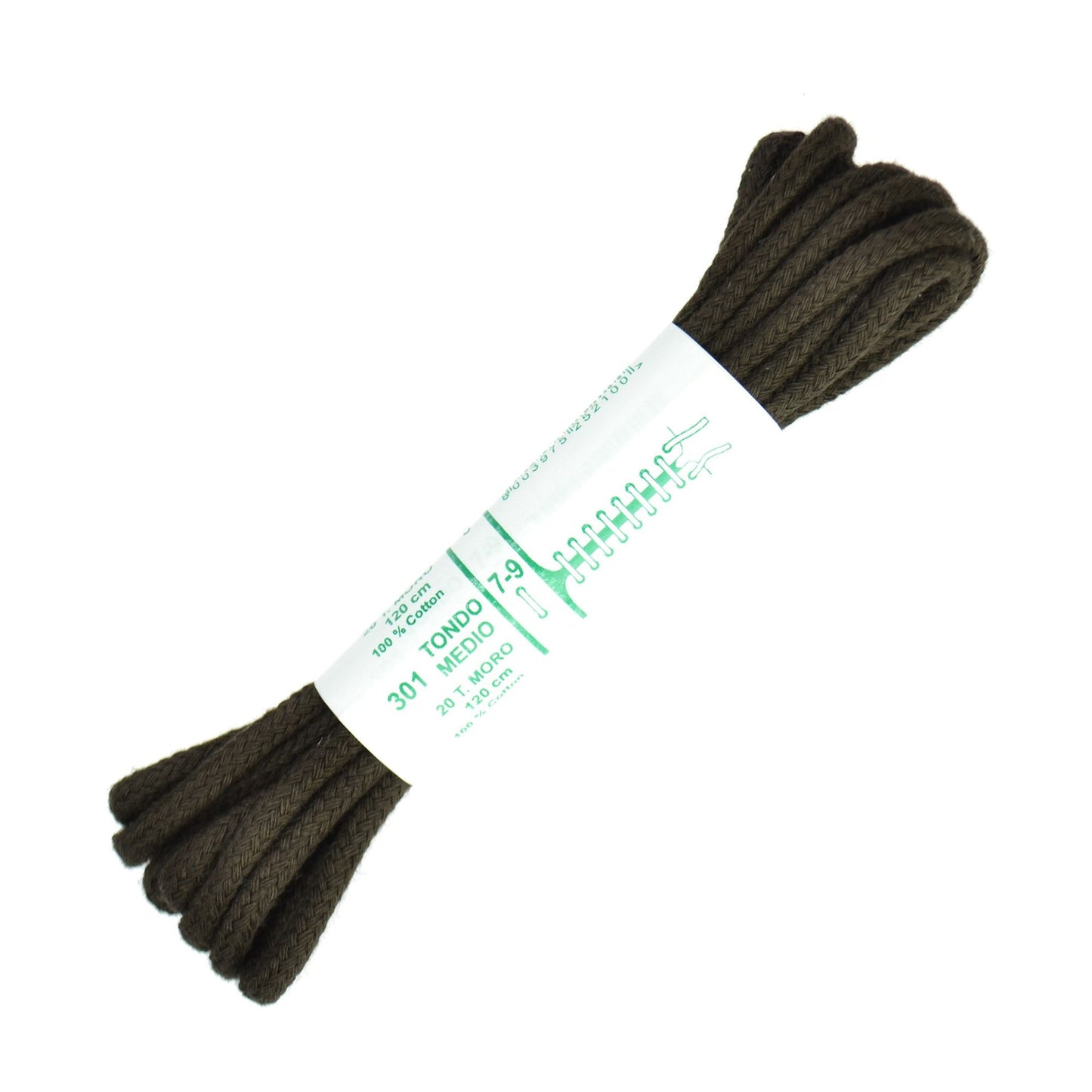 120cm Premium Cord Shoe Laces - Dark Brown 4mm