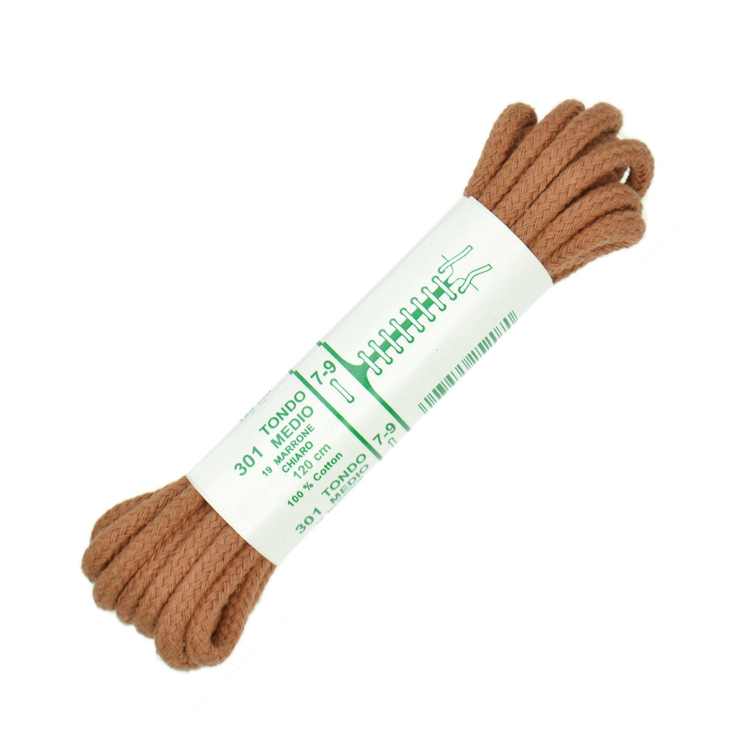 120cm Premium Cord Shoe Laces - Tan 4mm (Light Brown)