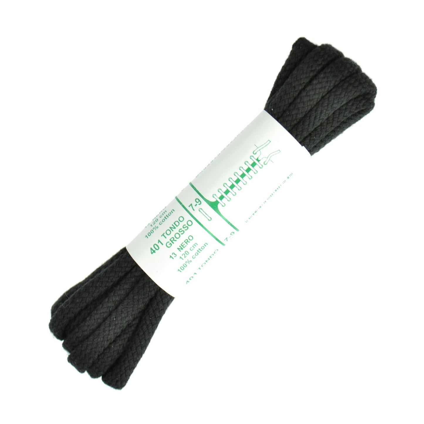 120cm Premium Cord Shoe Laces - Black 6mm
