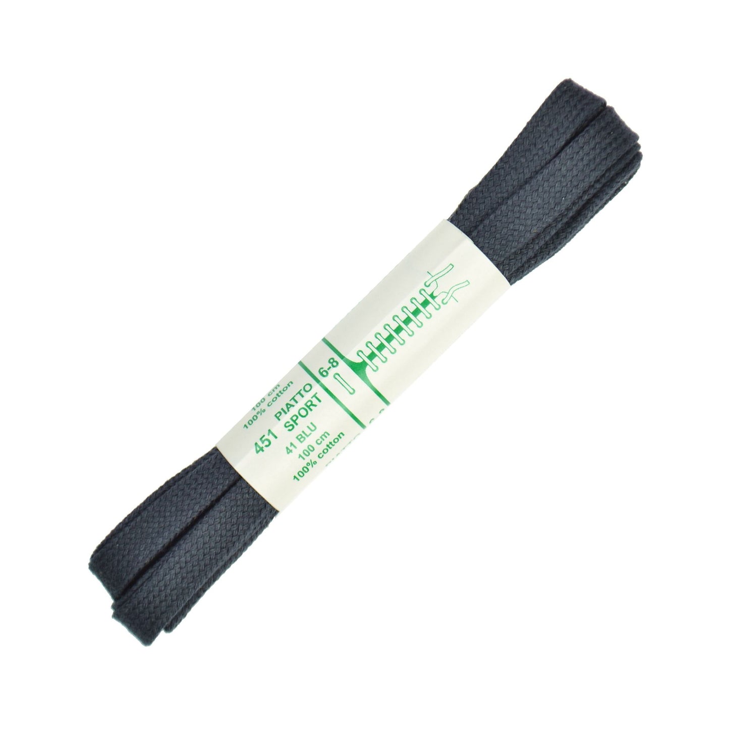 100cm Premium Flat Shoe Laces - Navy Blue 8mm